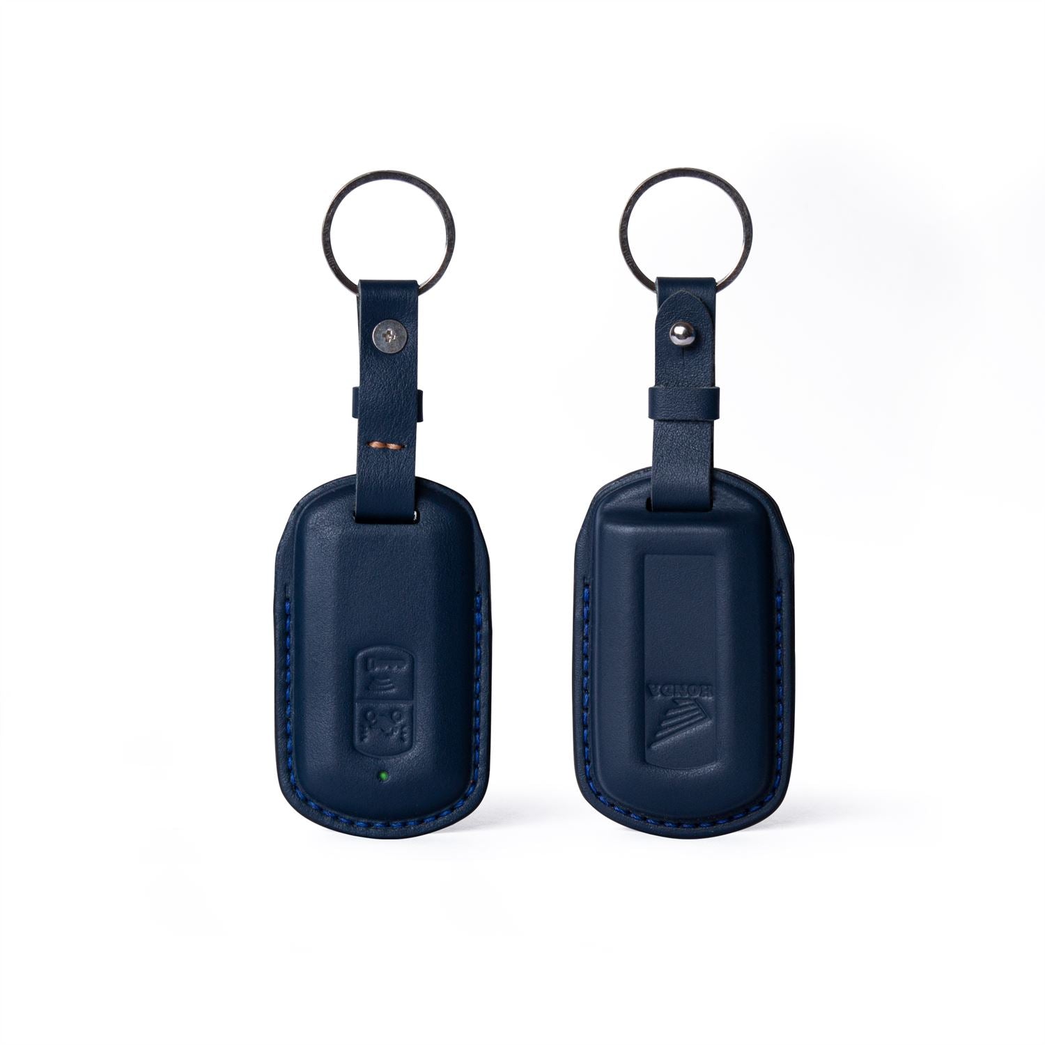 Bao da chìa khóa Honda Smartkey Cover - Ép Form lethnic Xanh Navy