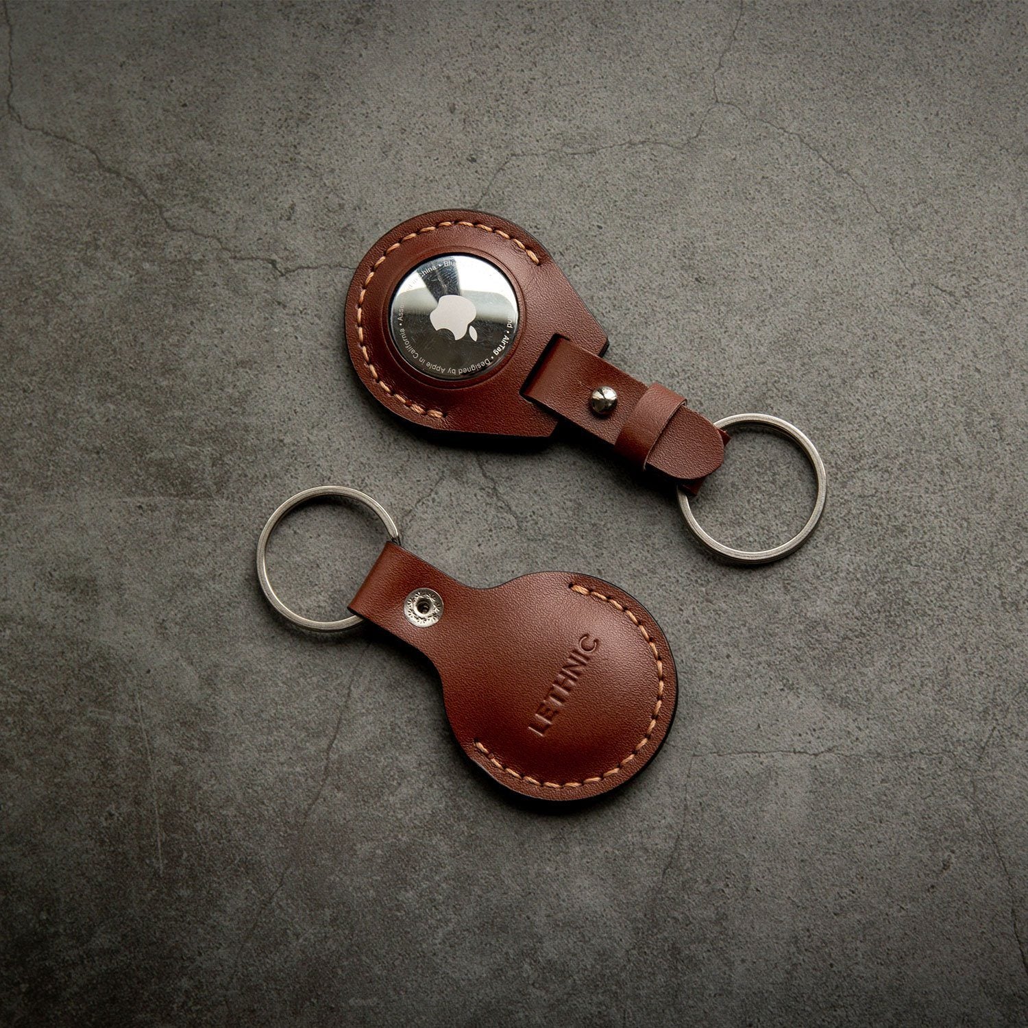 Bao da AirTag - Leather AirTag Cases Apple Accessories LETHNIC