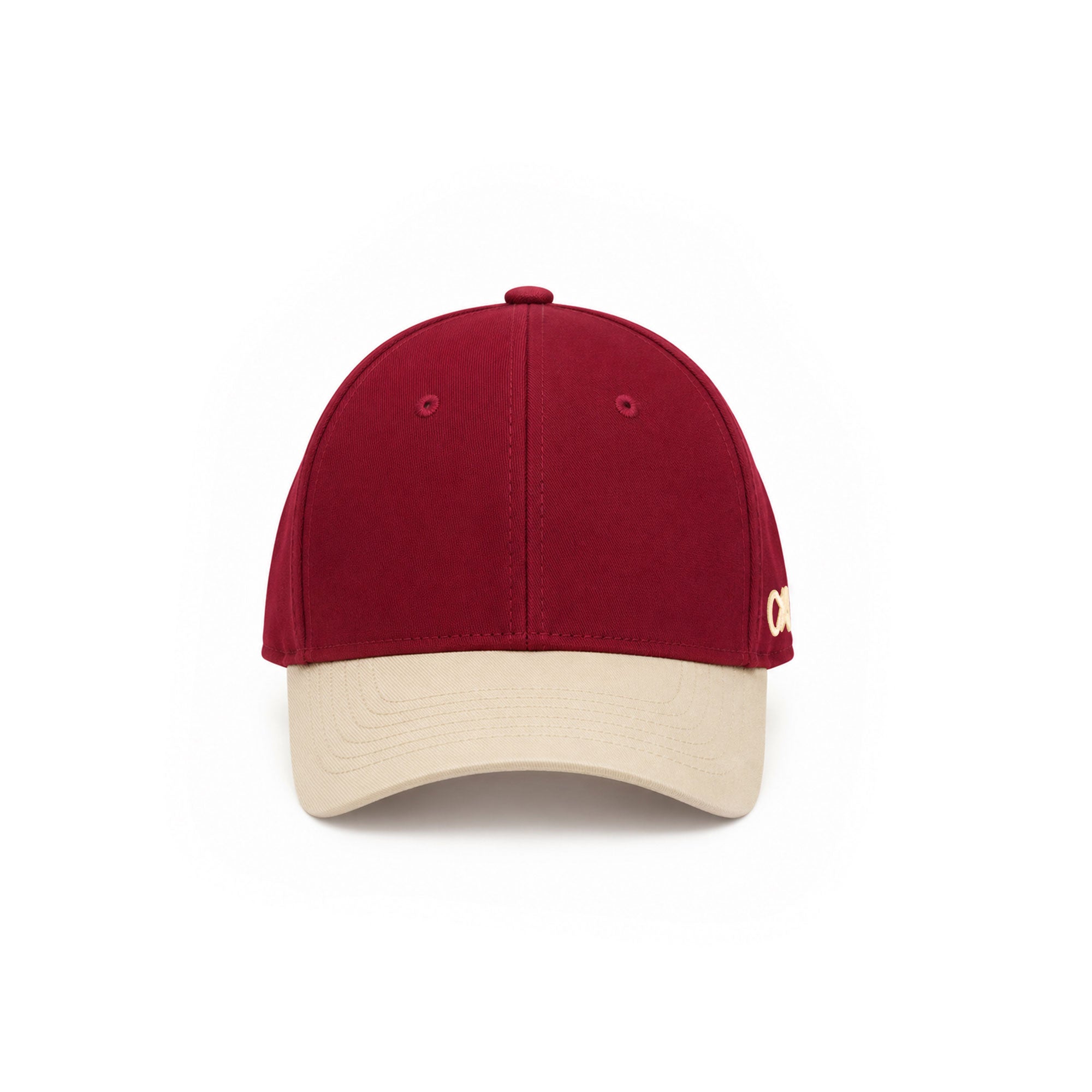 Nón Baseball Cap - Ball Cap - Cherry / Beige