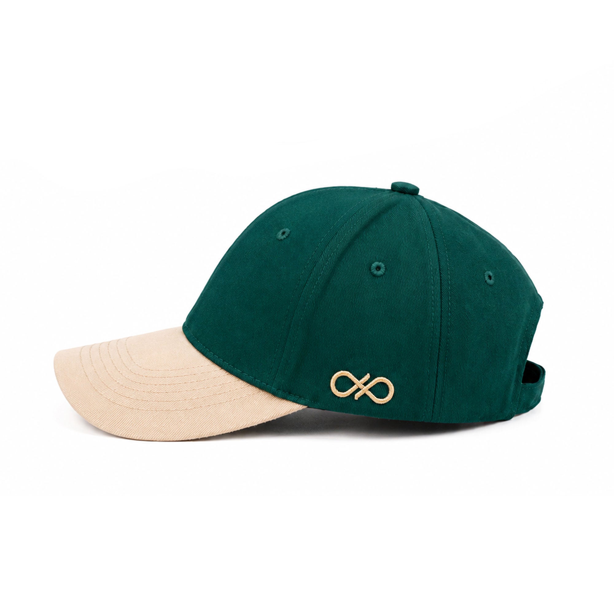 Nón Baseball Cap - Ball Cap - Xanh Lục / Beige