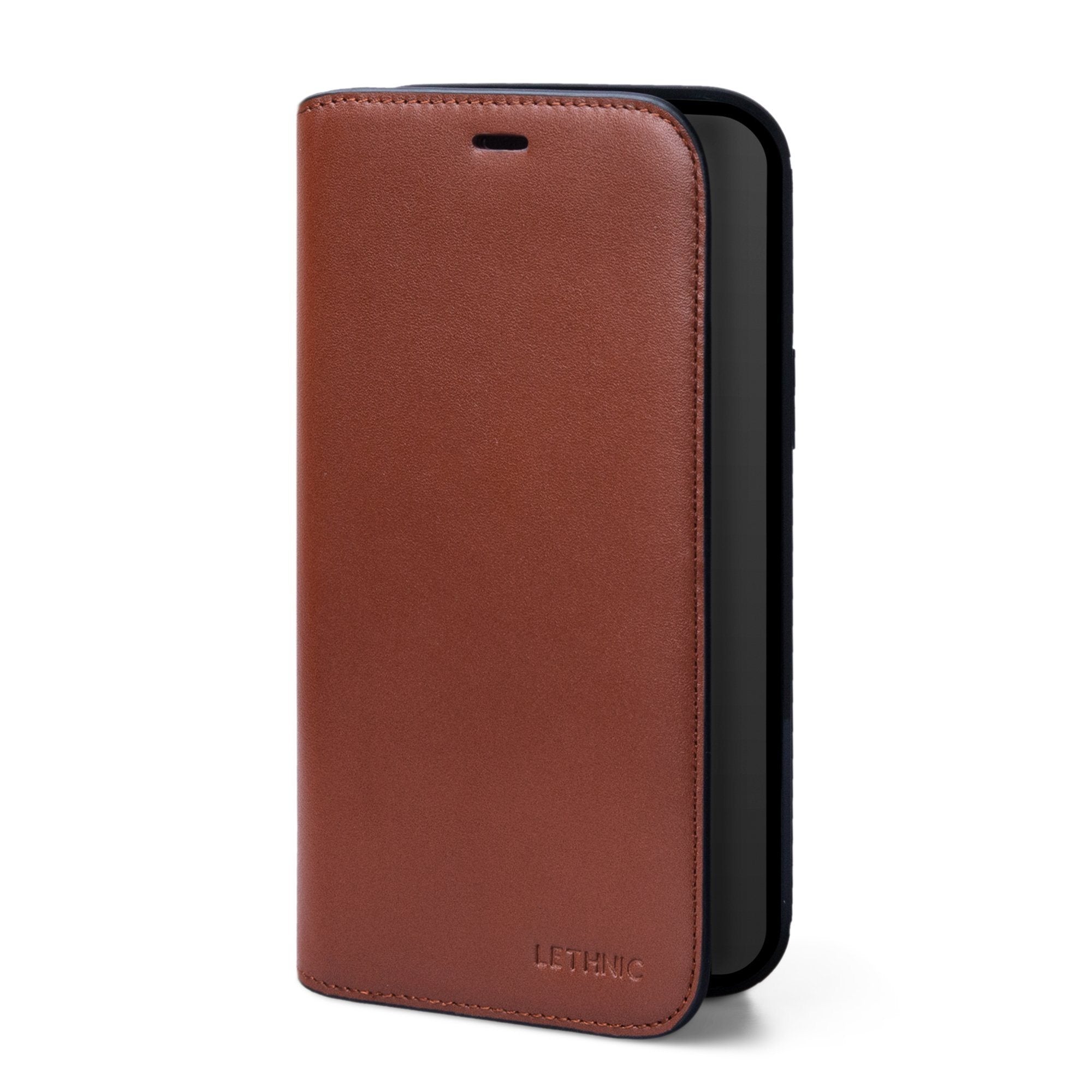 Ốp lưng kèm ví - Flip Cover IPhone 12 Pro Max, 12 Pro & 12 Apple Accessories, Ví lethnic IPhone 12 Nâu