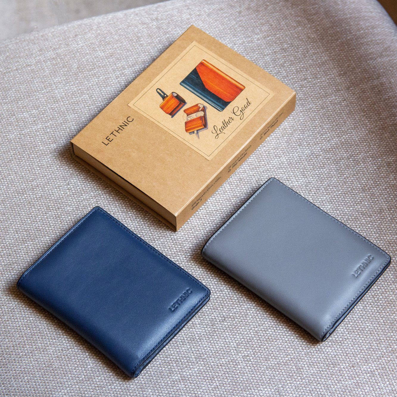 Ví gập đôi dáng đứng - Mini Bloss lethnic