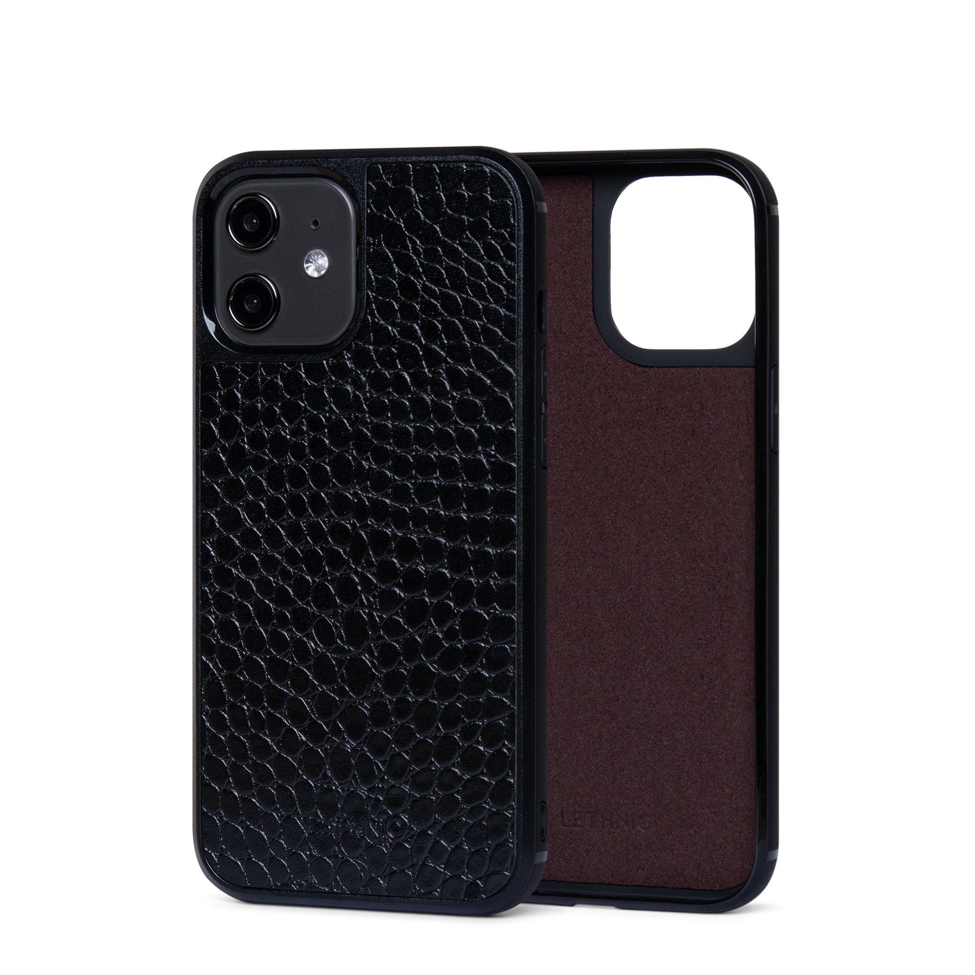 Ốp lưng IPhone 12 Mini Da Thật - Lót Trong IPhone 12 lethnic