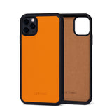 Ốp da thật IPhone 11 Pro - Lót Trong lethnic Cam