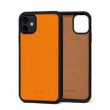 Ốp da thật IPhone 11 - Lót Trong lethnic Cam