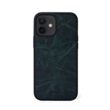 Ốp lưng IPhone 12 Mini Da Thật - Lót Trong IPhone 12 lethnic Xanh Ngọc Không Lót