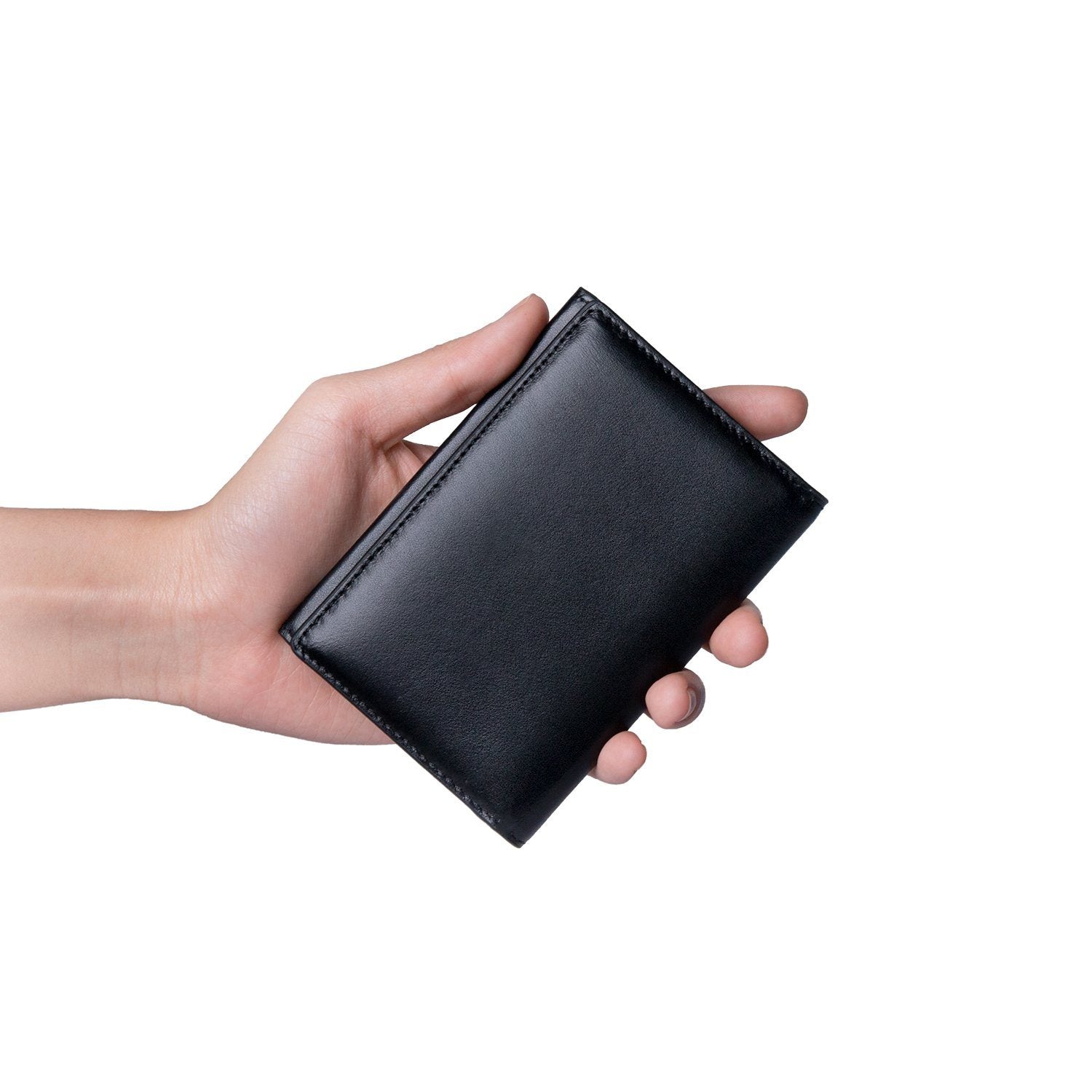 Ví Mini Đựng Card Và Tiền Meron-C lethnic Đen