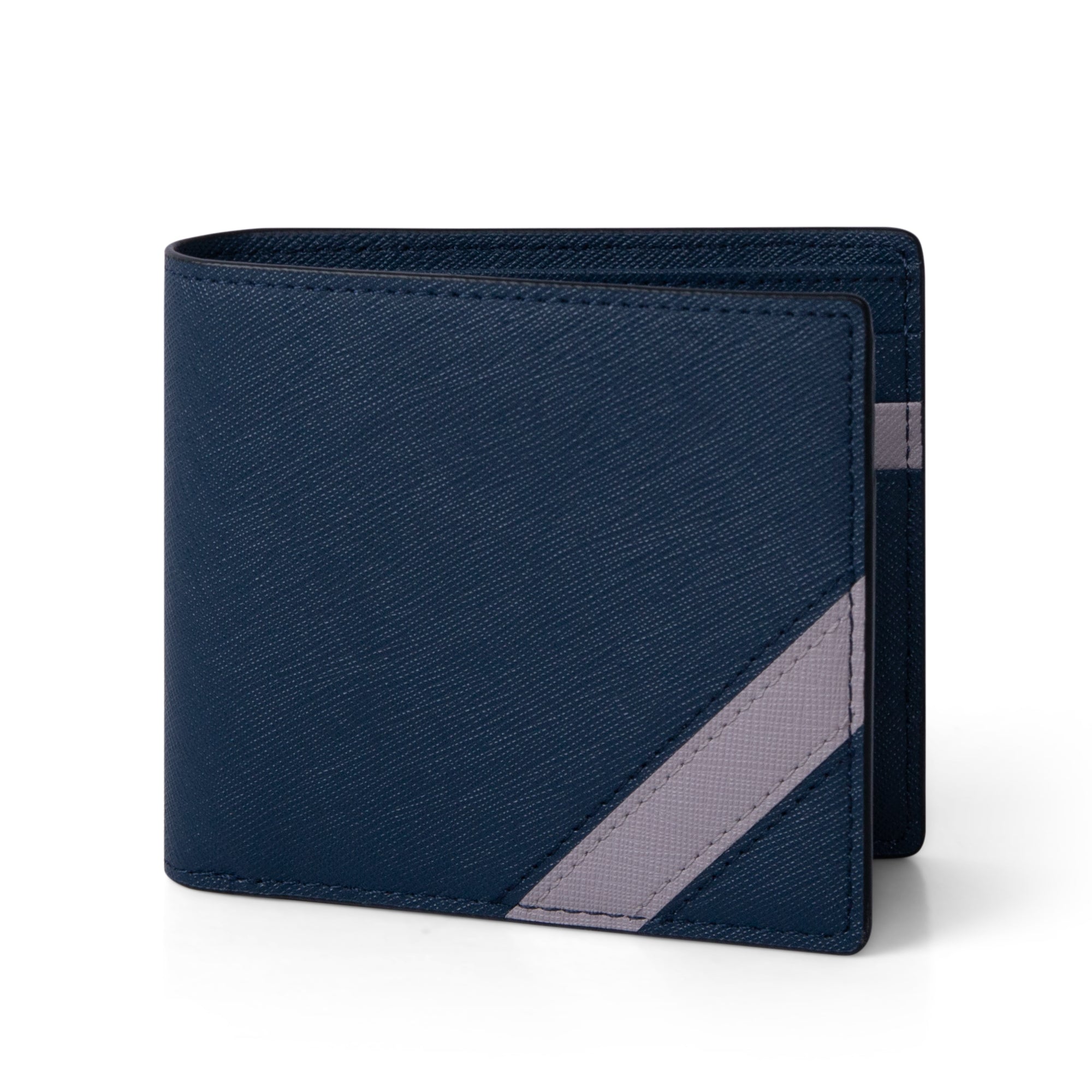 Ví Nam Gập Đôi Dáng Ngang - Saffiano Leather - REVO-H - LETHNIC