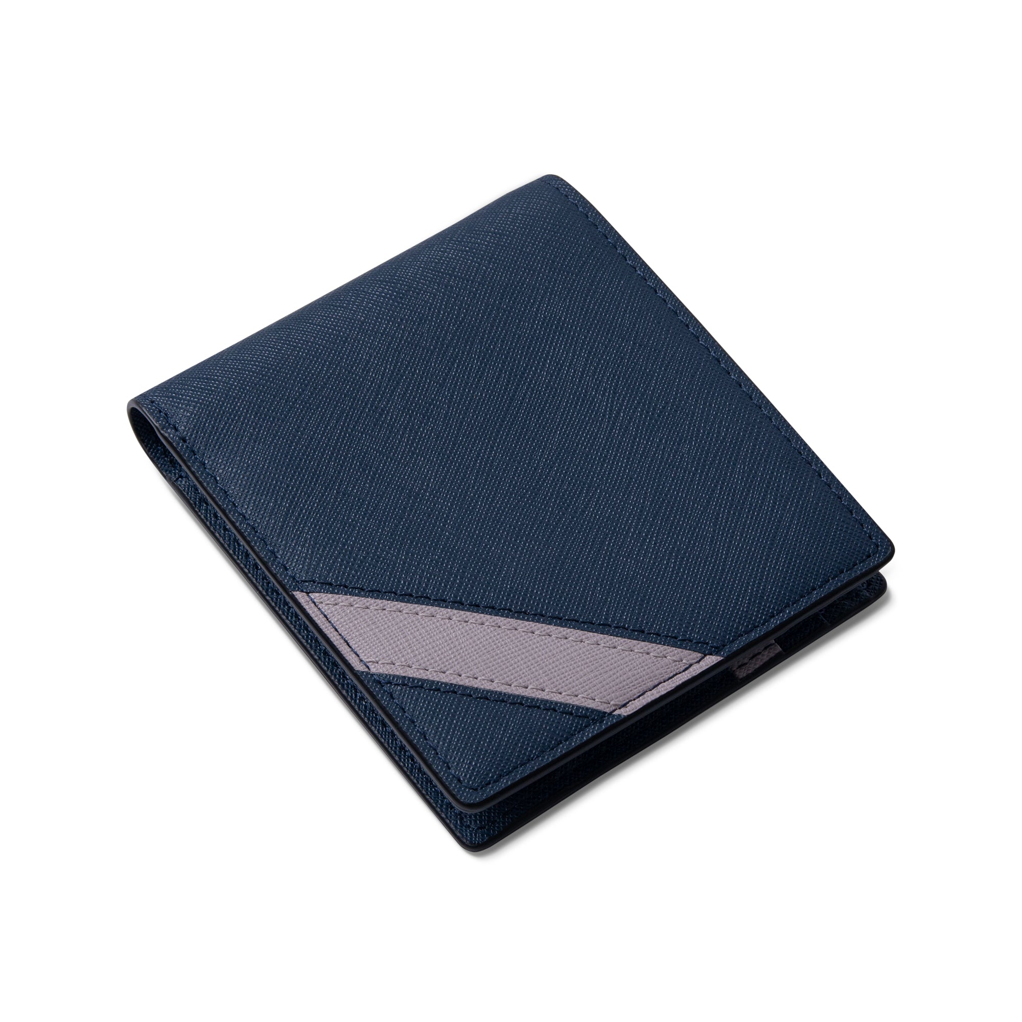 Ví Nam Gập Đôi Dáng Ngang - Saffiano Leather - REVO-H - LETHNIC