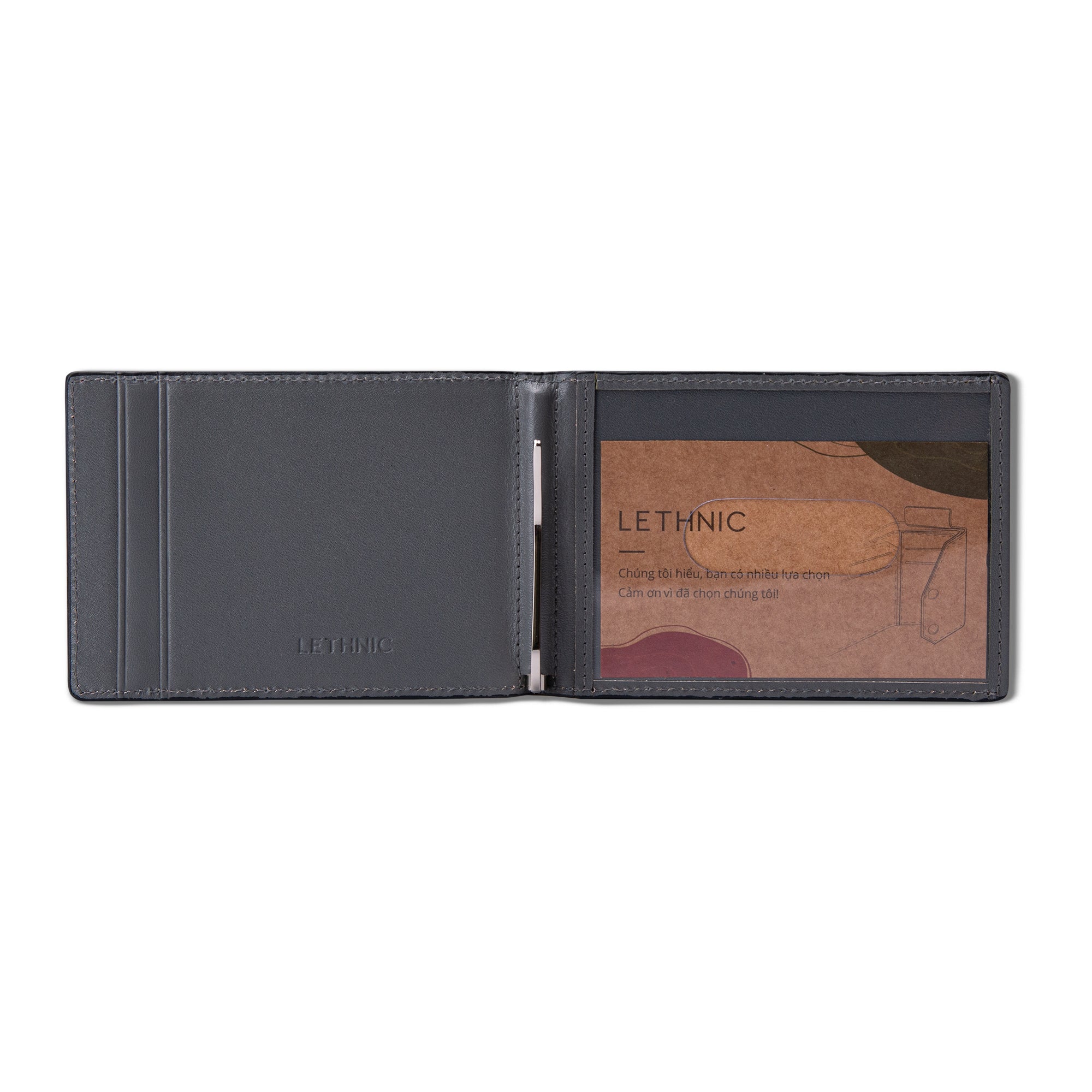 Ví Kẹp Tiền, Đựng Card Nhỏ Gọn - Money Clip Series 02 - HOPEN Trơn