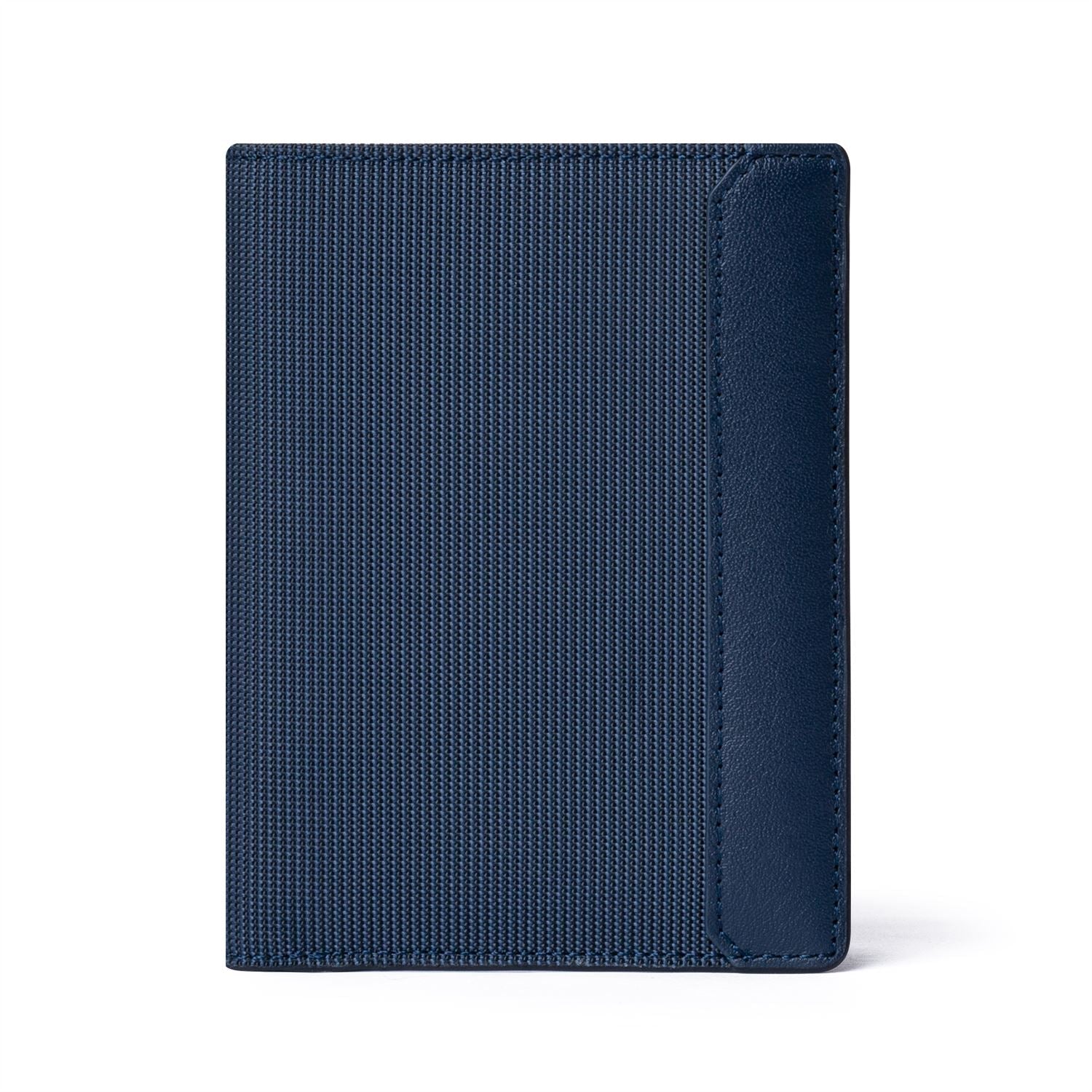 Ví đứng vải phối da - Nemo Ví lethnic Xanh Navy