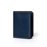 Ví da Mini Card Handmade - Rains lethnic Xanh Navy