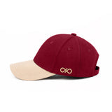 Nón Baseball Cap - Ball Cap - Cherry / Beige
