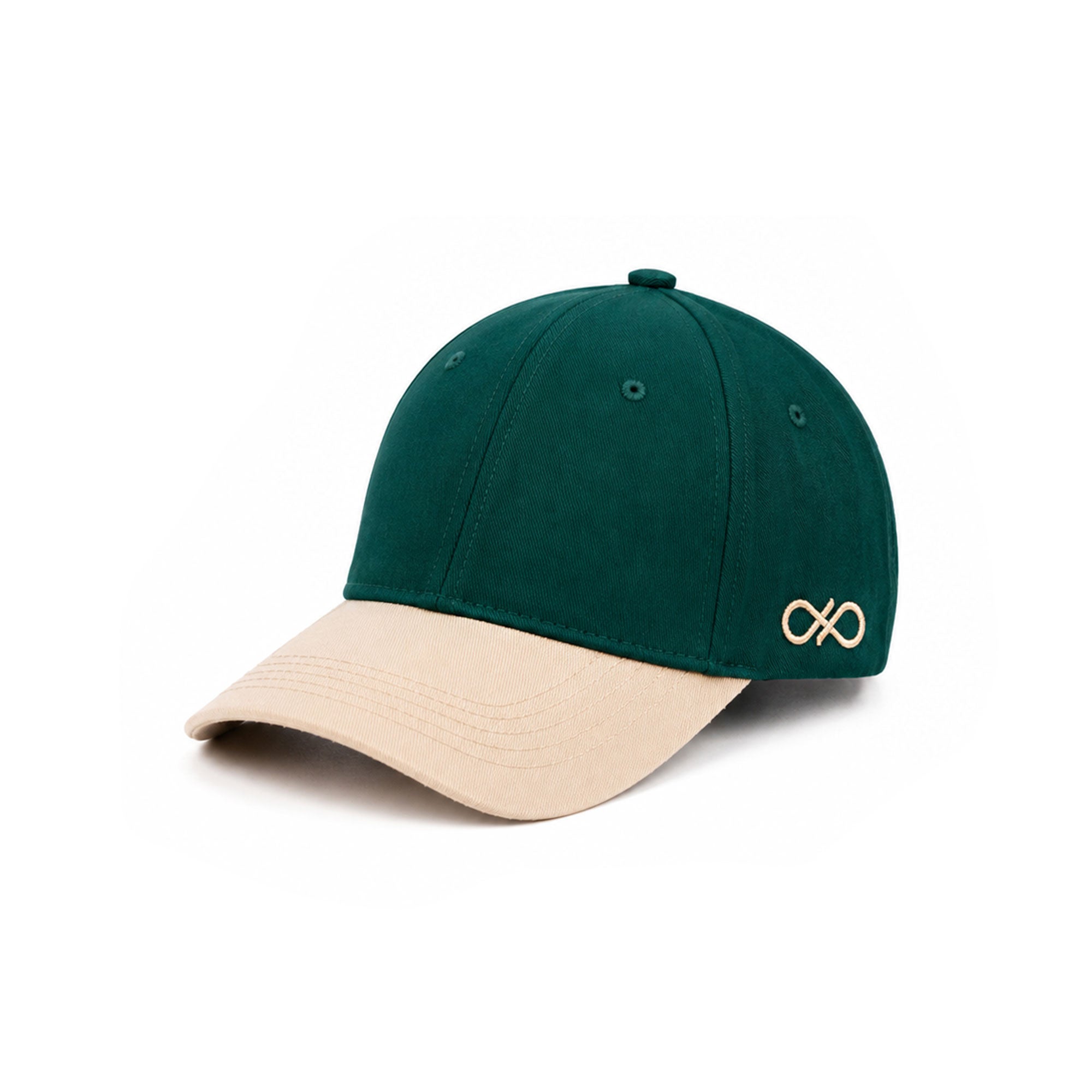 Nón Baseball Cap - Ball Cap - Xanh Lục / Beige