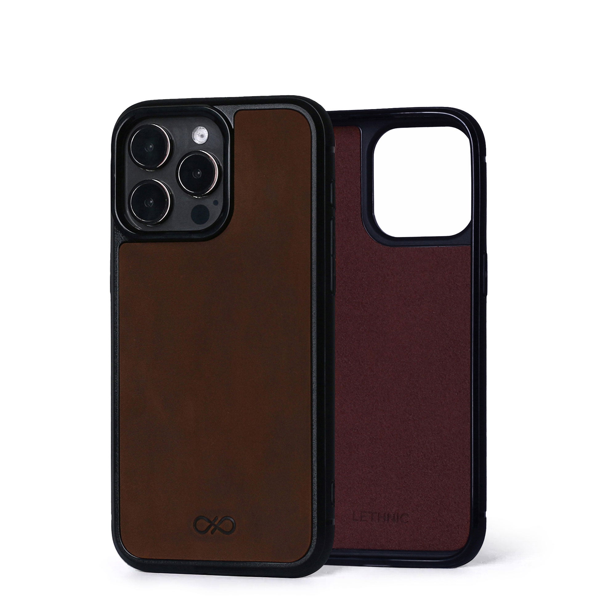 Ốp lưng da thật - IPhone 15 Pro