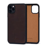 Ốp da thật IPhone 11 Pro Max - Lót Trong lethnic Nâu Sáp 