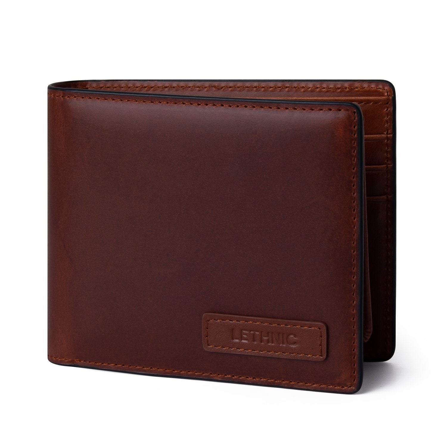 PI - Ví Gập Ba Nam - Pull Up Leather LETHNIC 