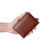 Ví Mini Đựng Card Và Tiền Meron-C lethnic Nâu Đậm 