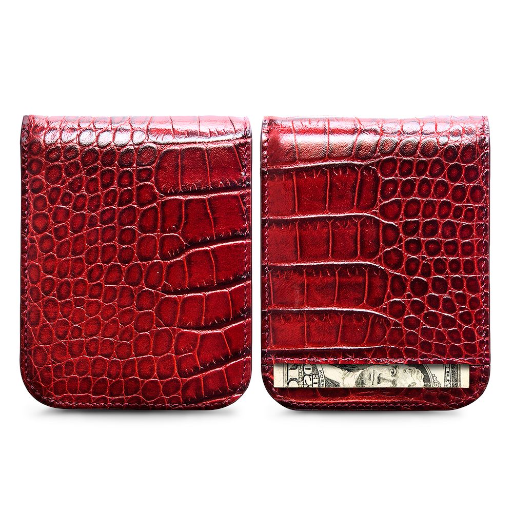 Ví Kẹp Tiền - Money Clip - Series 01 Ví lethnic Đỏ 