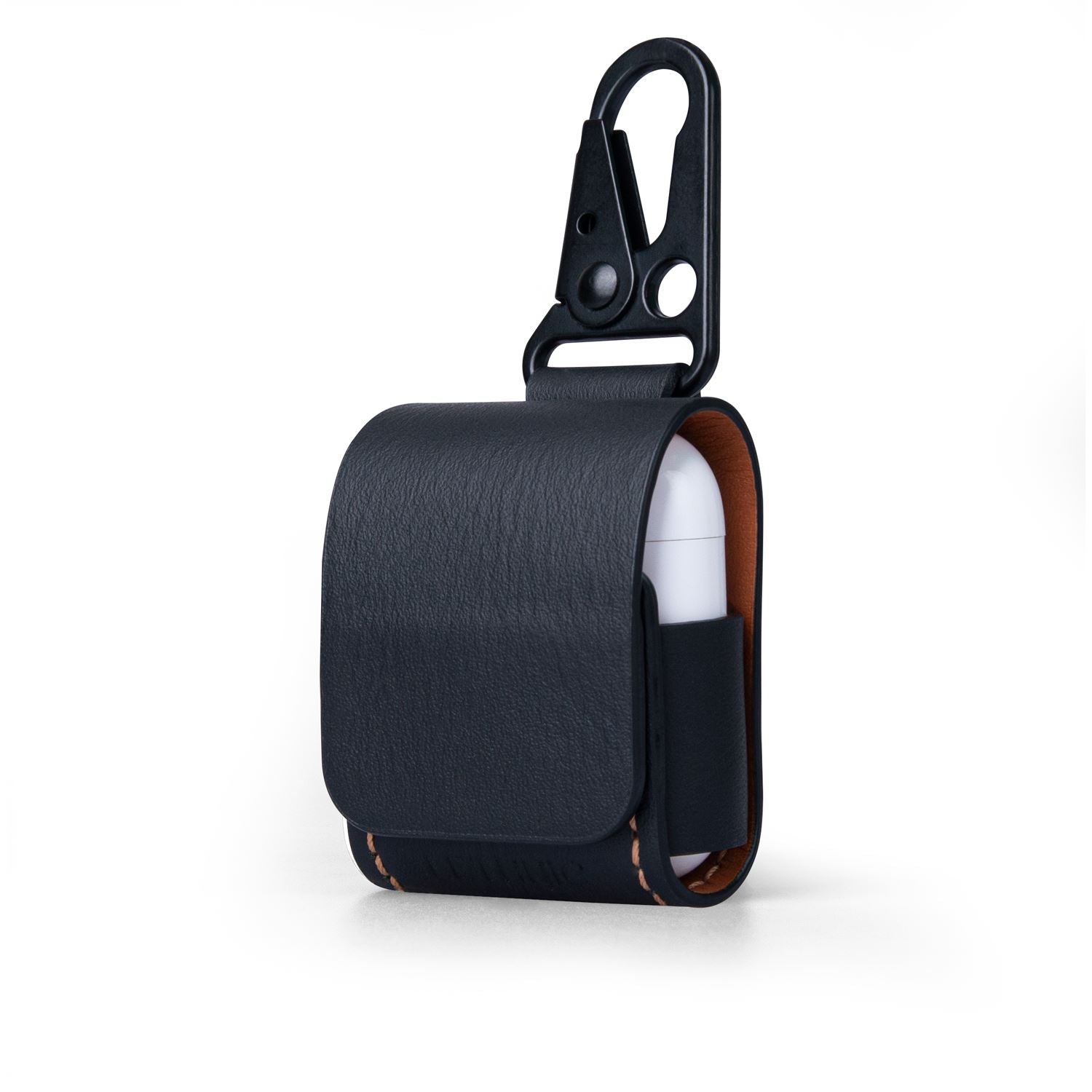 Bao da Apple AirPods 2 Có Móc Apple Accessories lethnic Đen Nappa 
