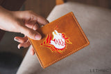 Ví da vẽ Rồng lethnic 